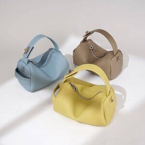 SoftDrop Grain Crossbody Bag — Compact Purse with Adjustable Long Strap